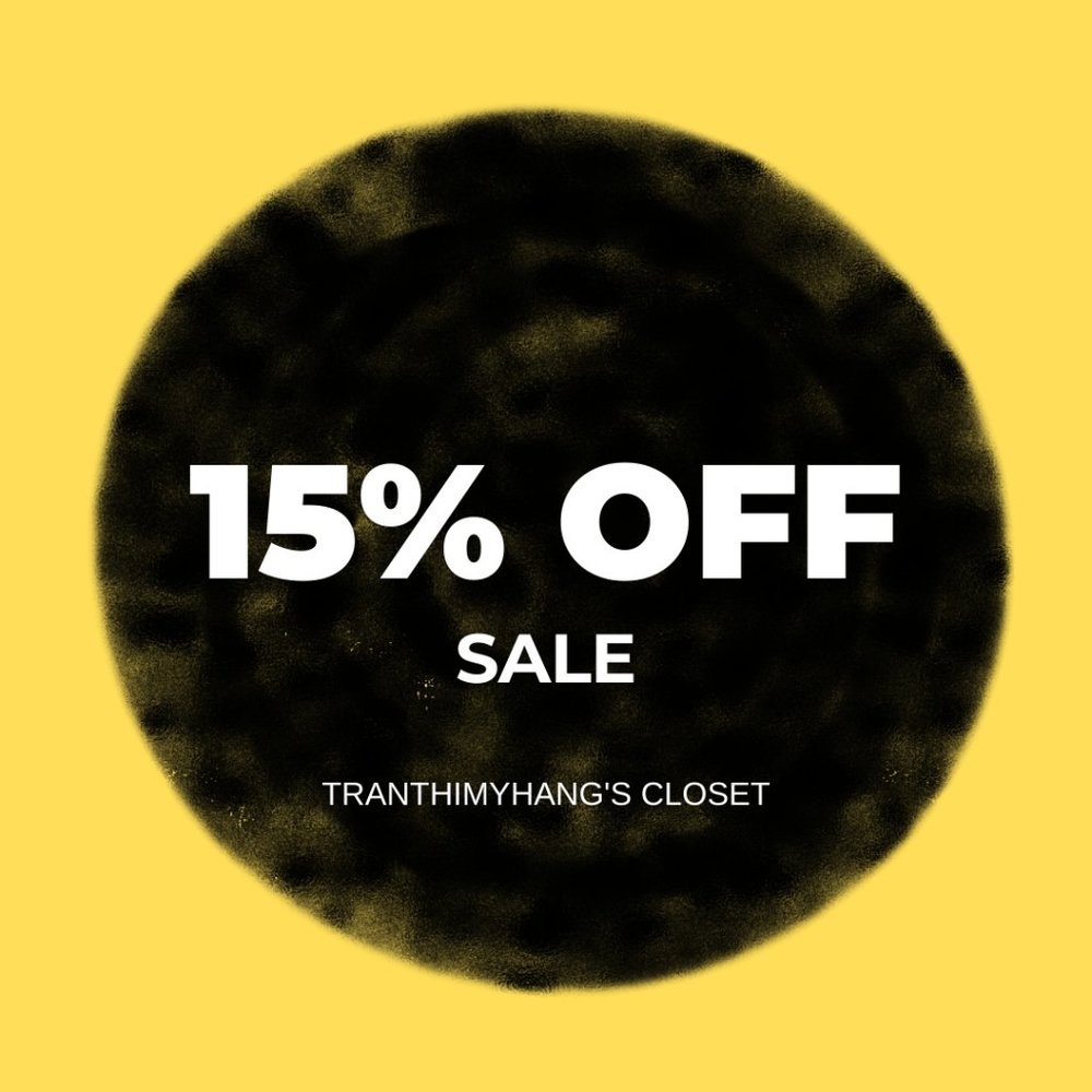 15% OFF on all orders